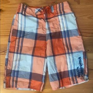 Levi’s swim trunks orange and blue boys size XL